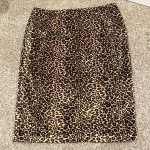 Vivienne Tam, Leopard Skirt, size 8